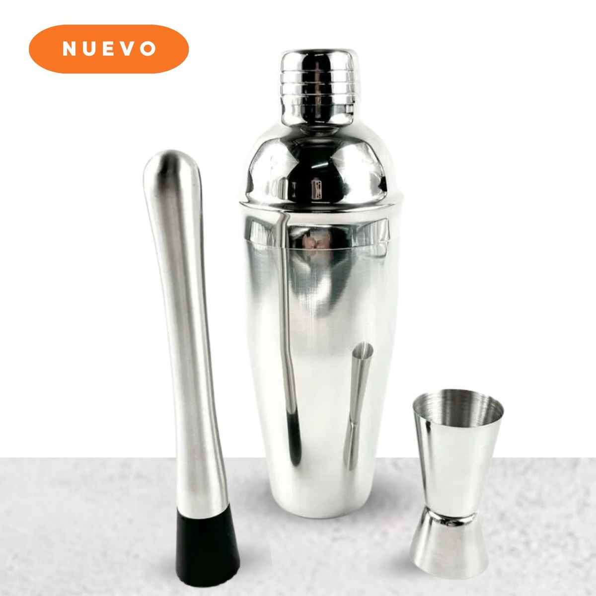 GENERICO - Juego de Coctelera 3 piezas