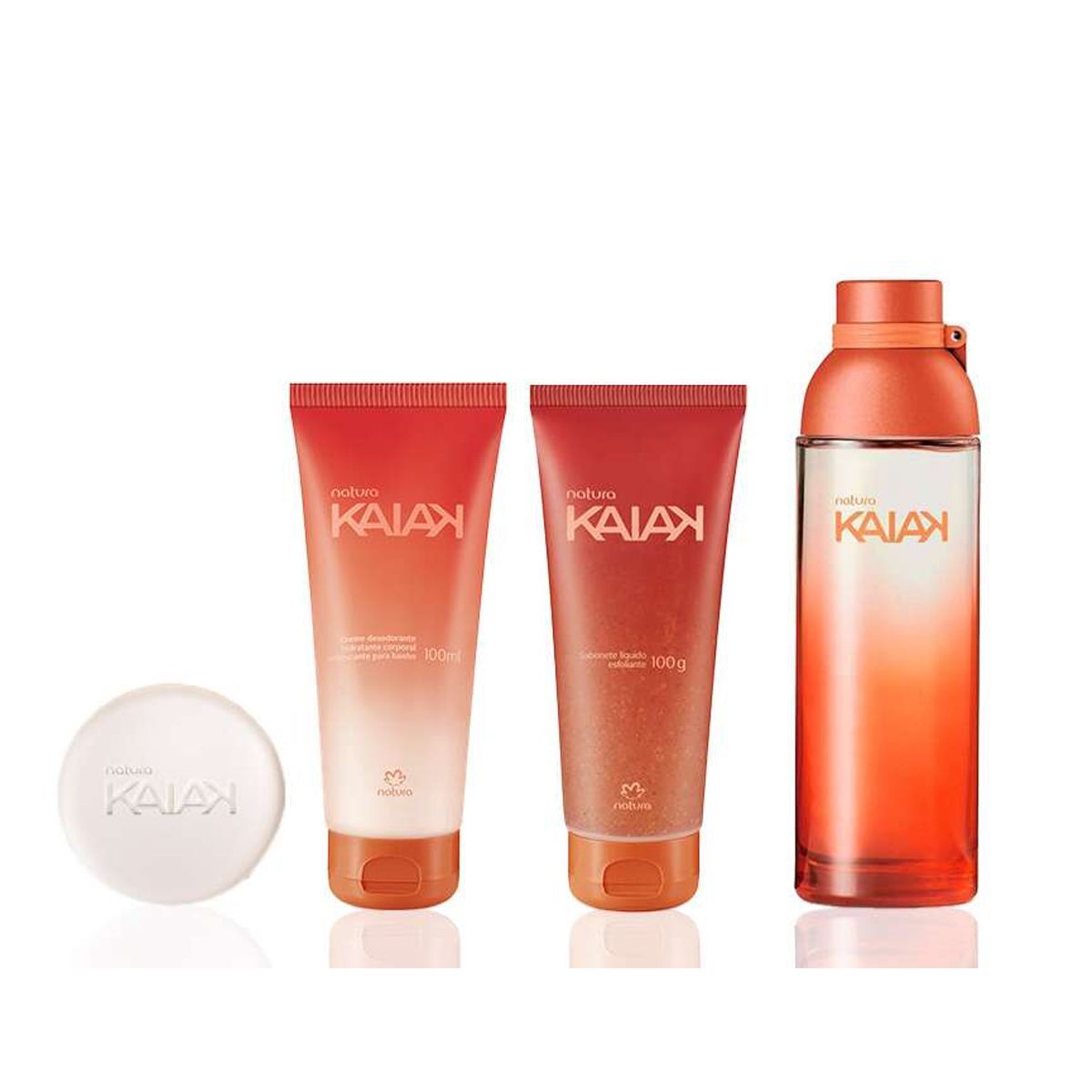 NATURA - Kaiak Fragancia de Mujer con Hidratante Jabon Liquido y Barra