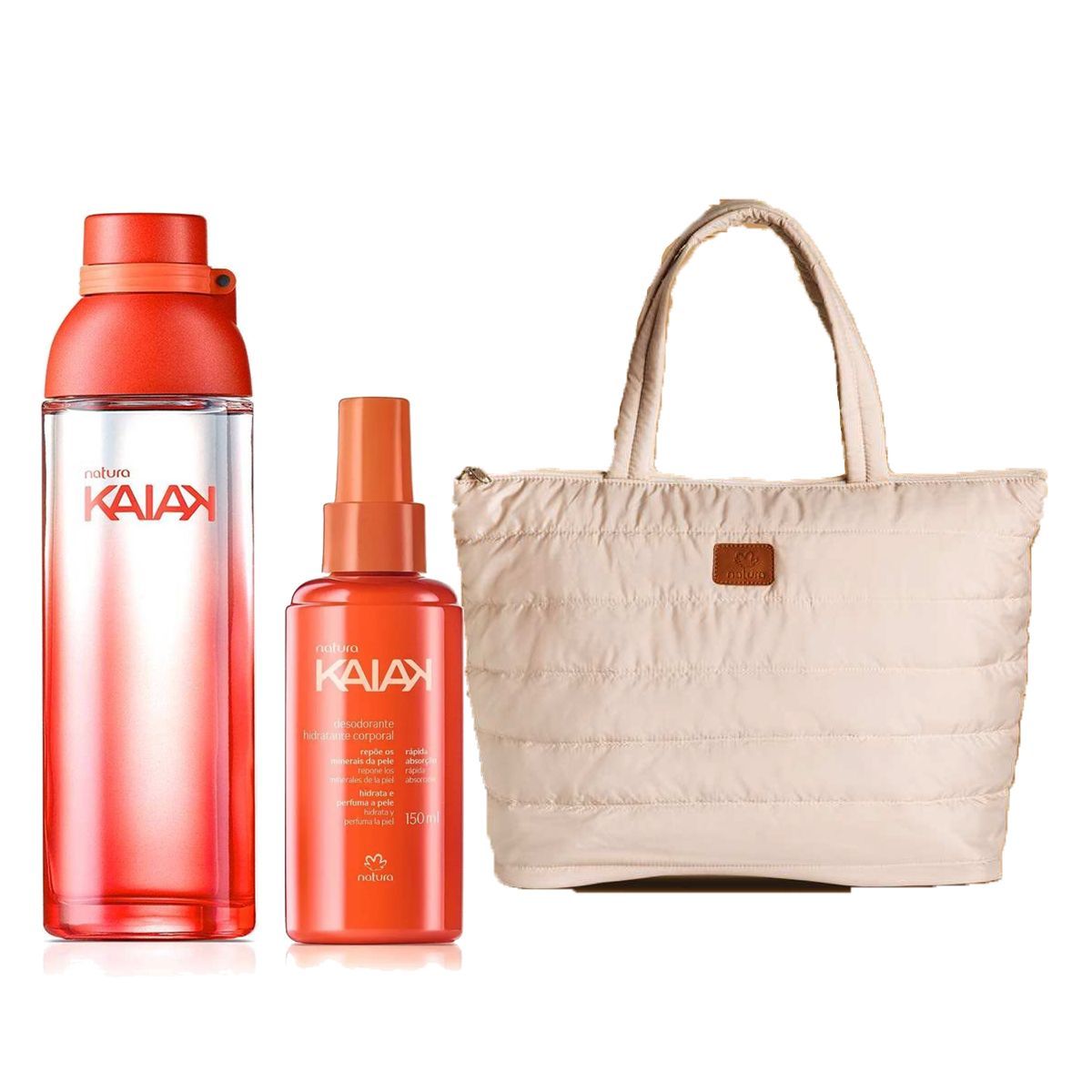 NATURA - Kaiak Fragancia de Mujer con Hidratante Spray y Bolso
