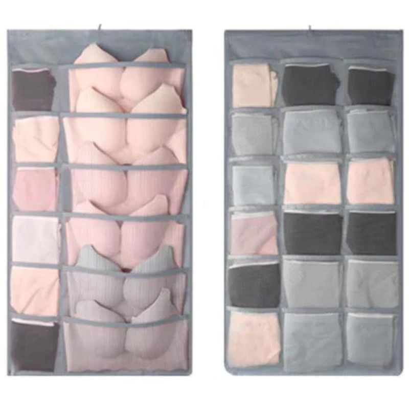 GENERICO - Organizador de ropa interior doble cara GRIS