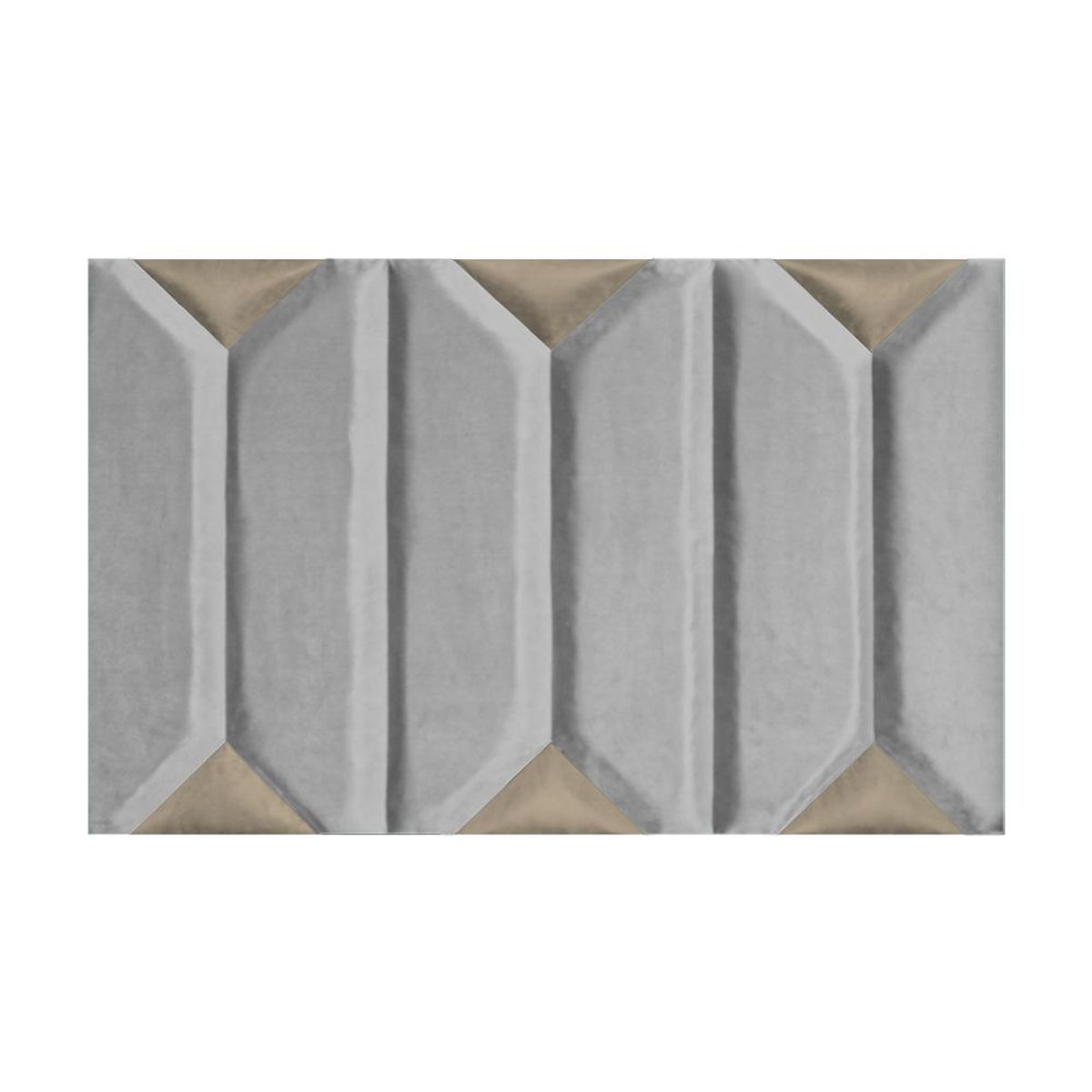 BARAKA HOME - Cabecera Colma Aerea 2 Plz - Gris Claro