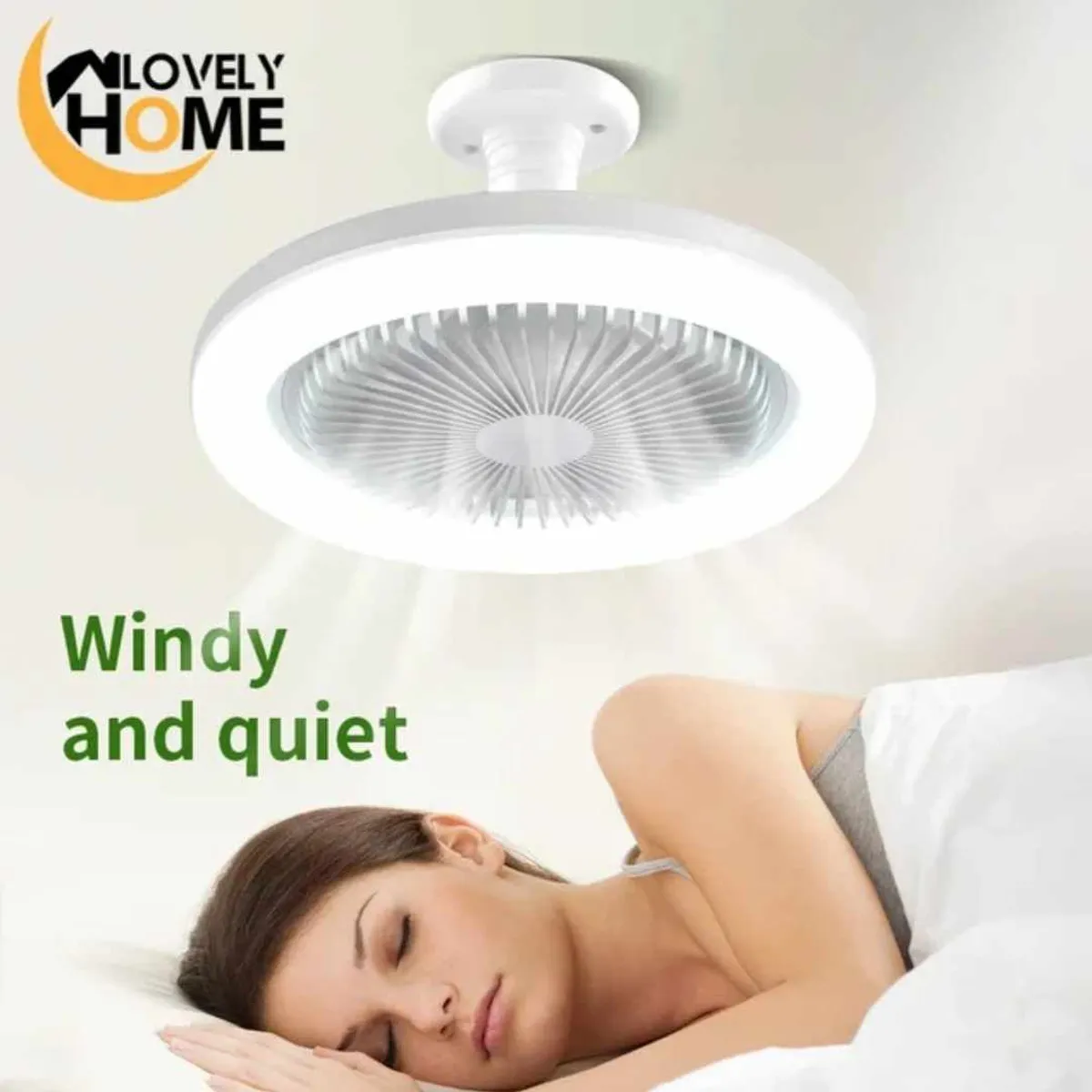 GENERICO - Foco Ventilador LED Ahorrador 30W Comedor Dormitorio Oficina Ulix-01