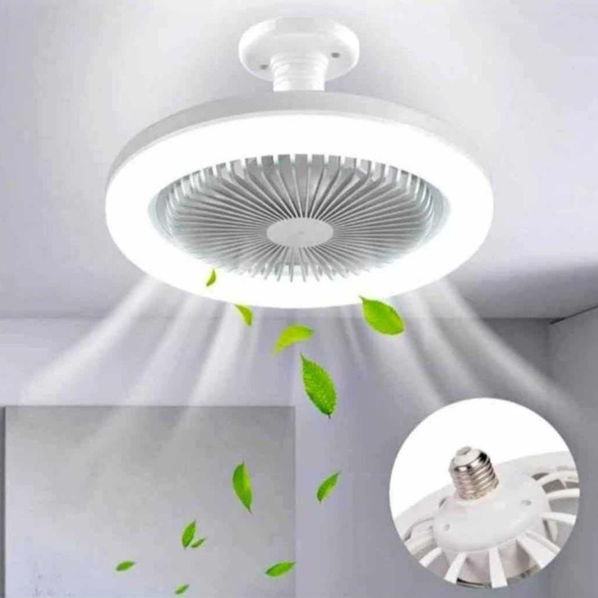 GENERICO - Foco Ventilador LED Ahorrador 30W Comedor Dormitorio Oficina Ulix-02