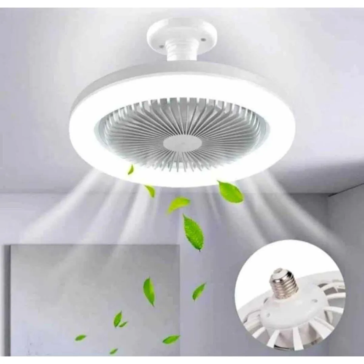 GENERICO - Foco Ventilador LED Ahorrador 30W Comedor Dormitorio Oficina Ulix-02