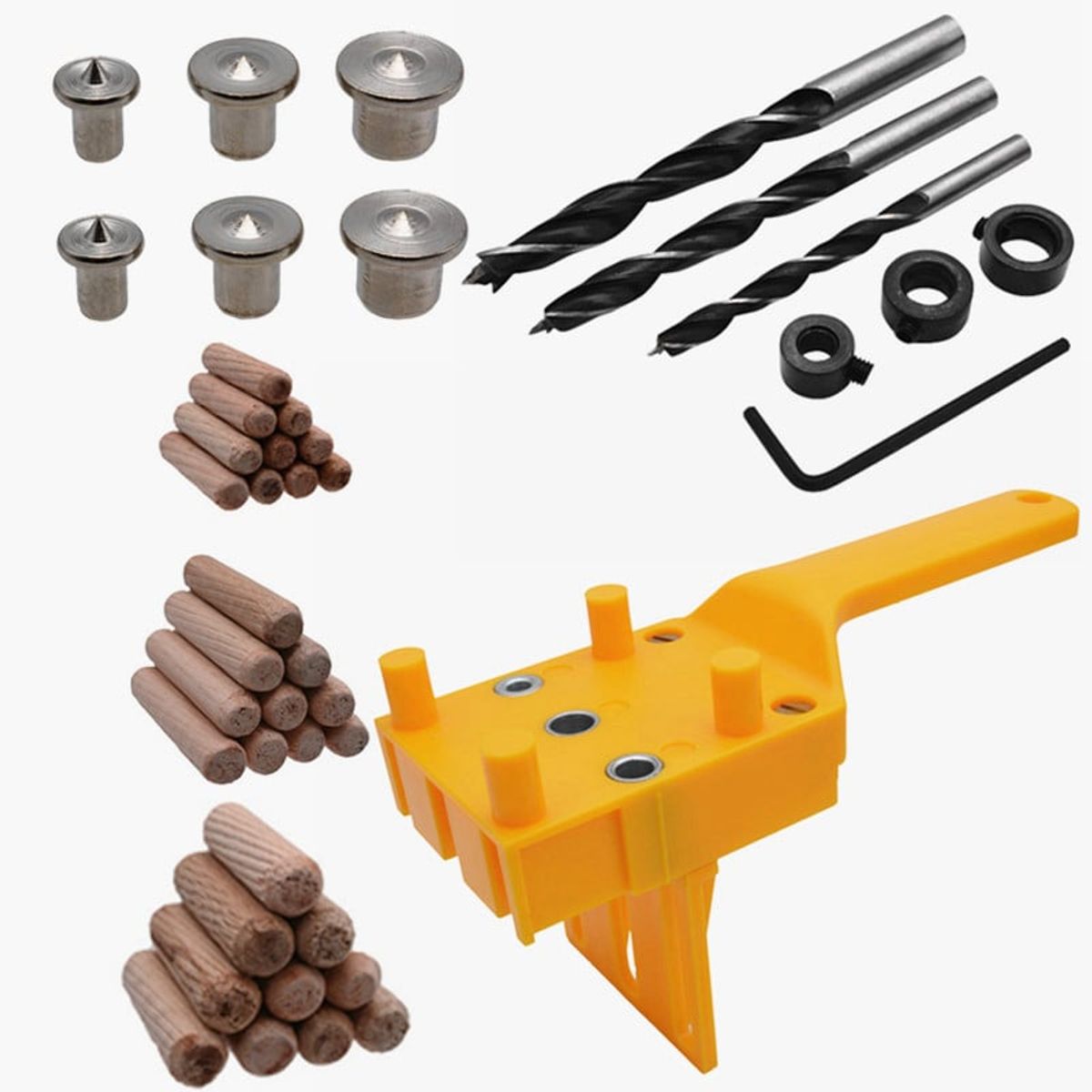 GENERICO - Plantilla Guía para tarugos SET 44 piezas