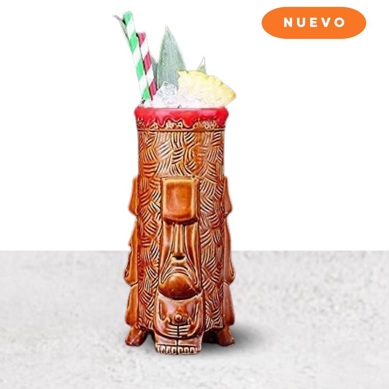 GENERICO - Vaso cerámica Tiki de 400ml