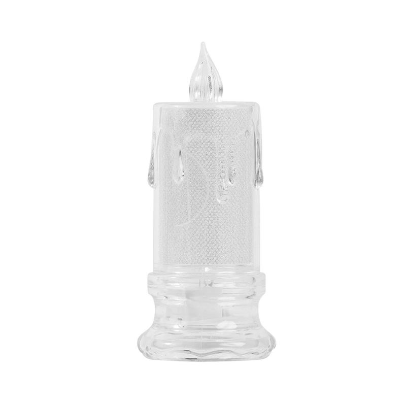 GENERICO - SET DE 3 VELAS DECORATIVA LED CALIDA 11 X 4.7 CM