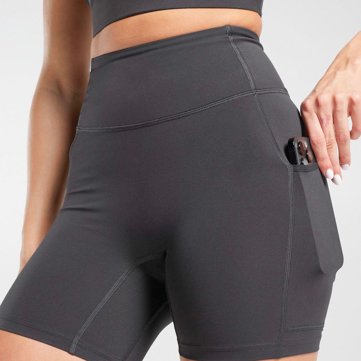 GENERICO - Short con Bolsillo Mujer - Short Deportivo con Bolsillo Mujer