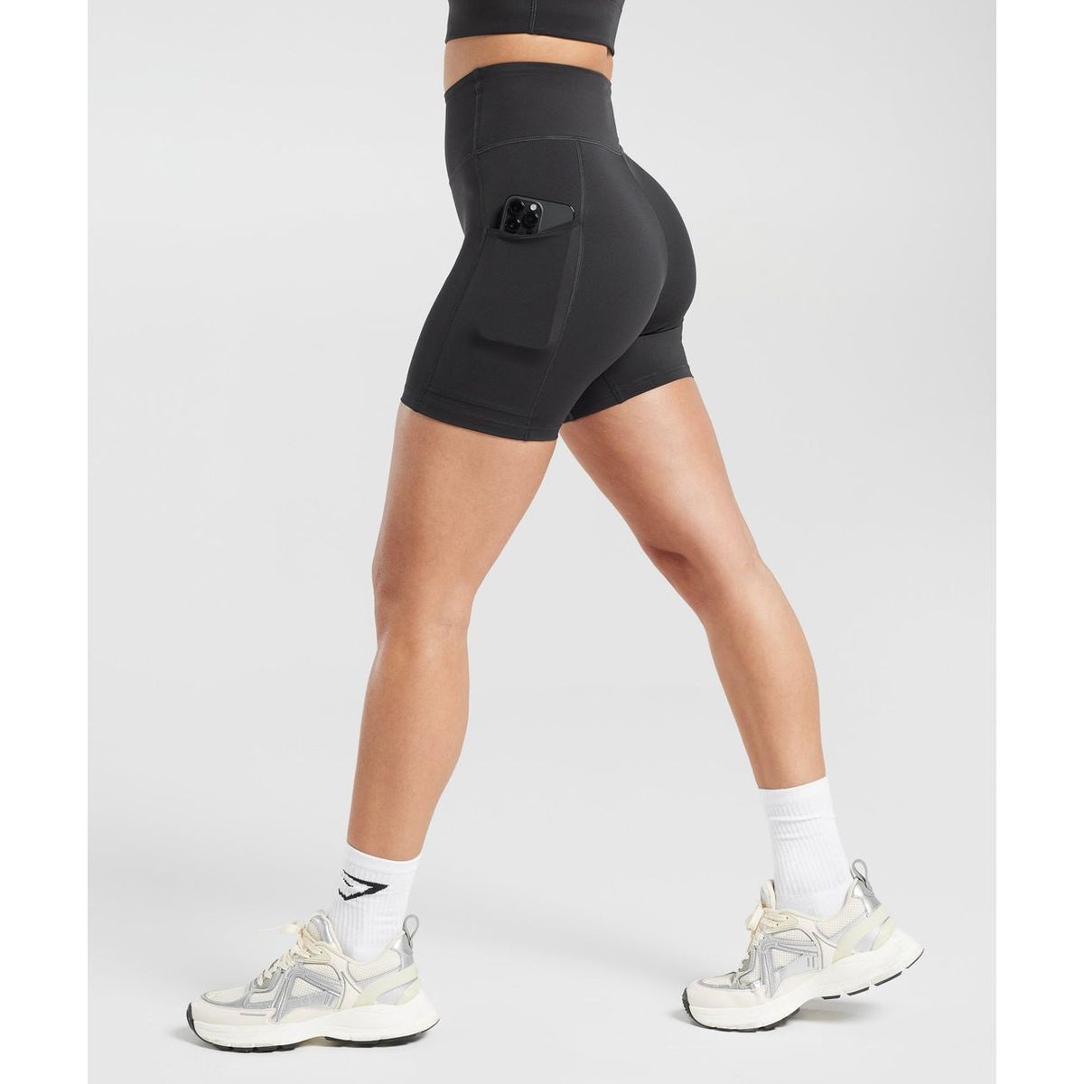 GENERICO - Short con Bolsillo Mujer - Short Deportivo con Bolsillo Mujer