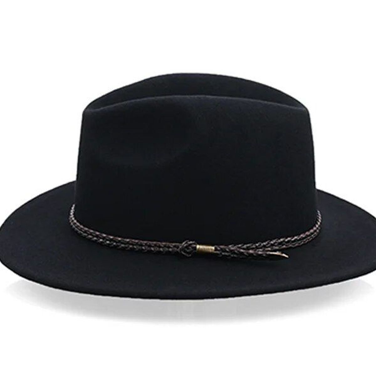 KAST PE - Sombrero Vaquero de Fieltro Estilo Sofisticado - Negro