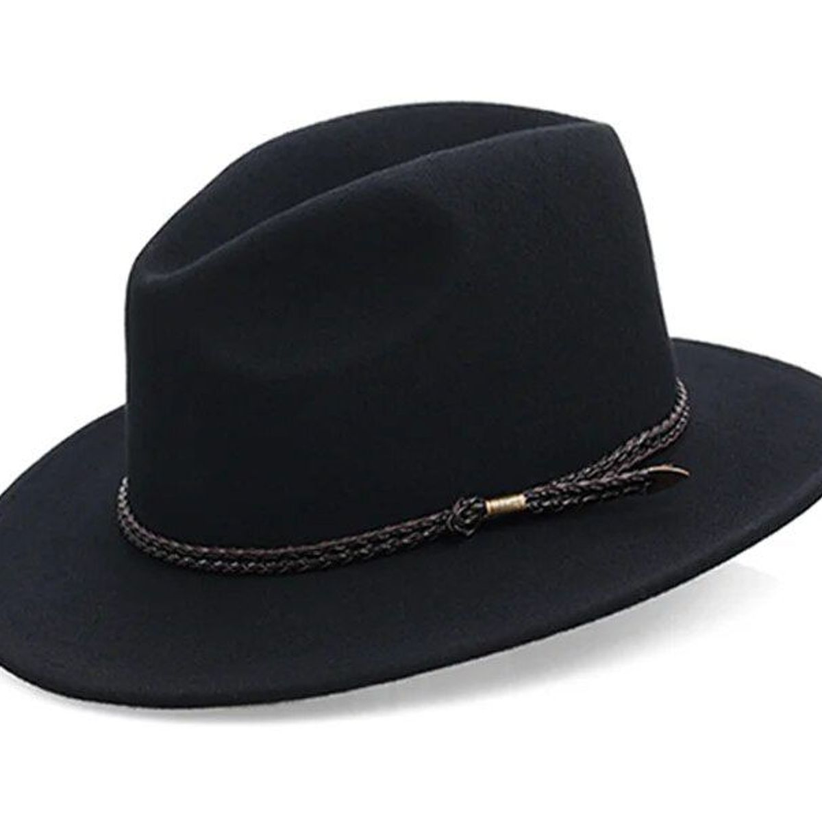 KAST PE - Sombrero Vaquero Unisex de Pana Negro - 59cm