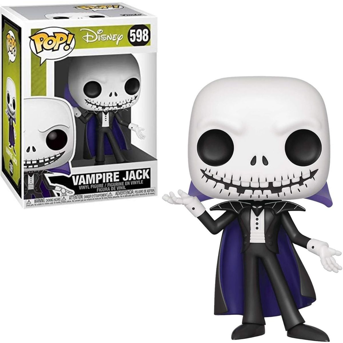 FUNKO - Funko Pop Jack Skellington Vampiro -El extraño mundo de Jack