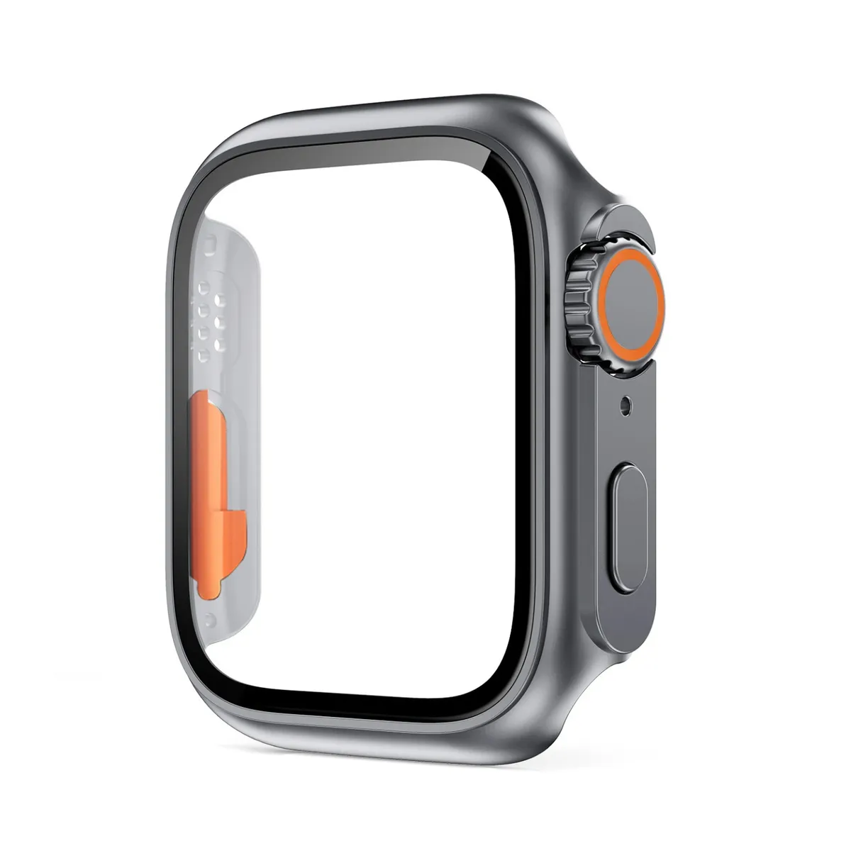GENERICO - Case convertidor de apple watch normal a Ultra- 45mm - GRIS PLATA