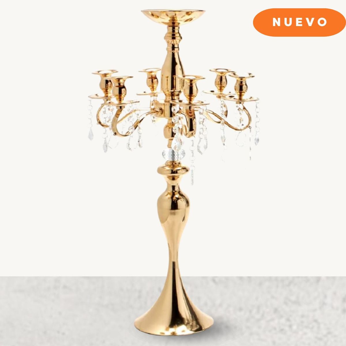 GENERICO - Candelabro 6 brazos dorado