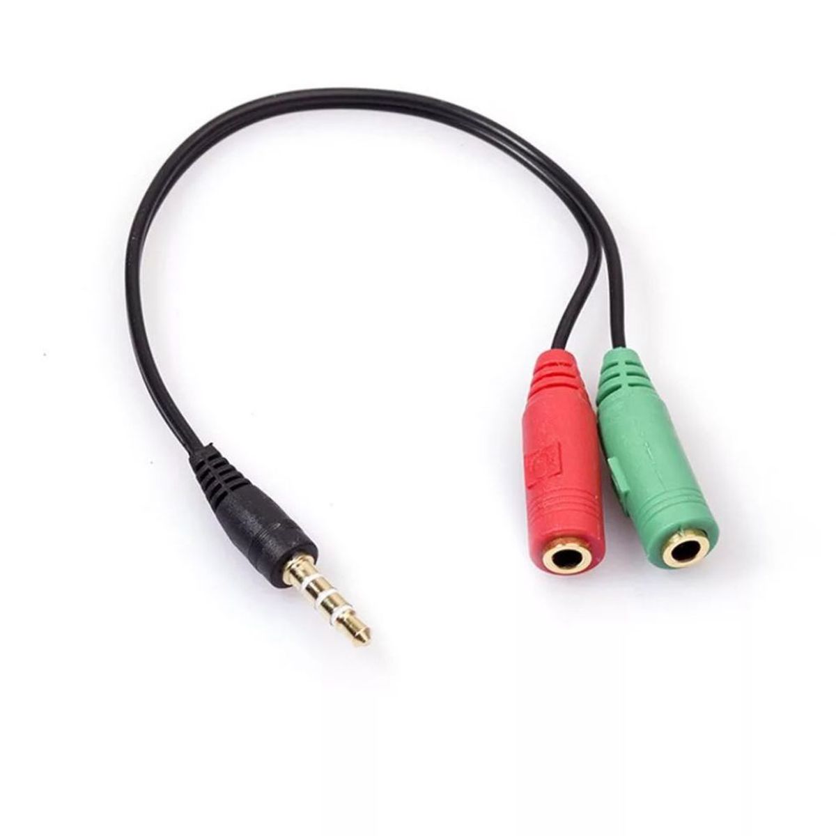 GENERICO - Adaptador convertidor splitter audífonos doble 3.5 mm a 1 plug laptop