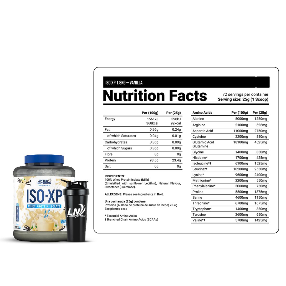 APPLIED NUTRITION - Iso XP 1.8 kg - Vainilla