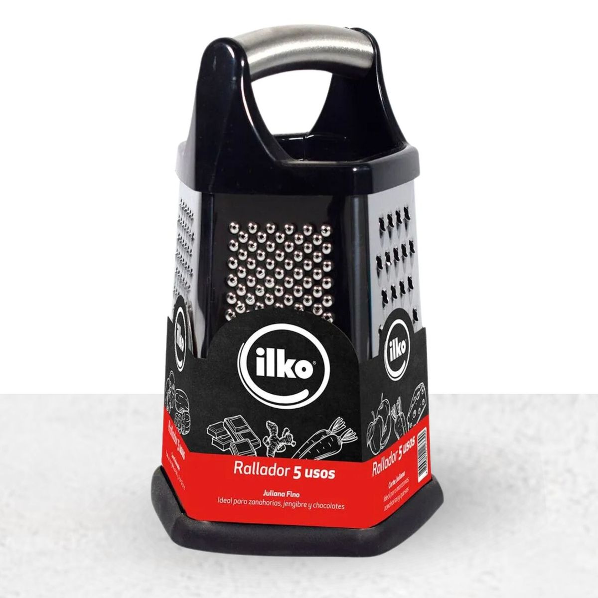 ILKO - Rallador 5 Caras Acero Inoxidable Prof Ilko