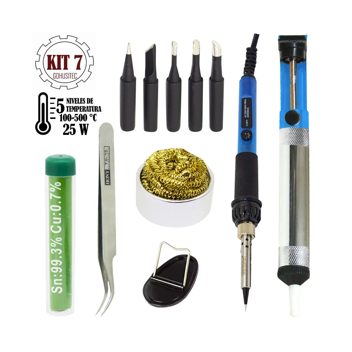 TAKEMA - Kit de Soldadura 25W ZD-735A TAKEMA