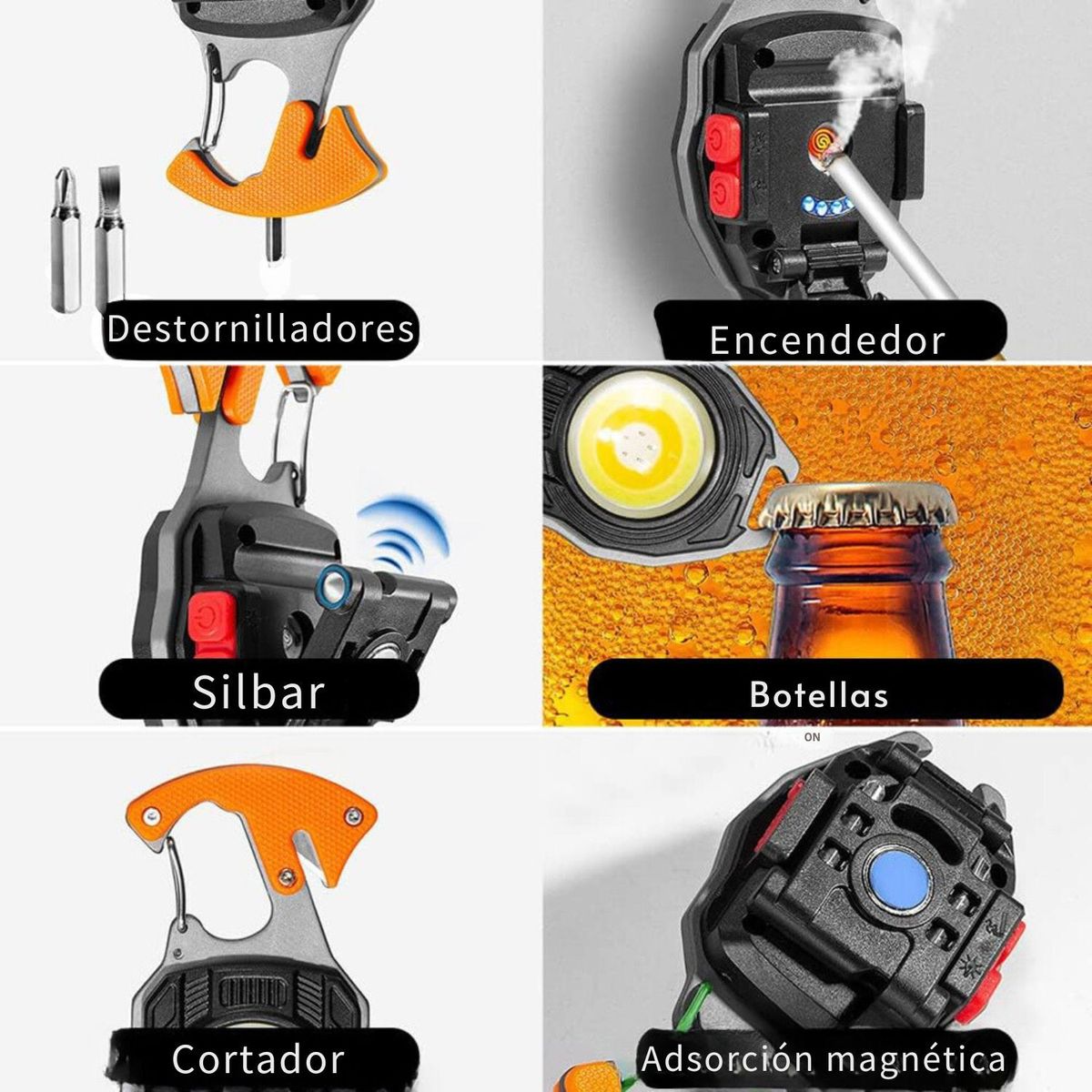 CAFINI - MINI LED 7 EN 1 CON ENCENDEDOR