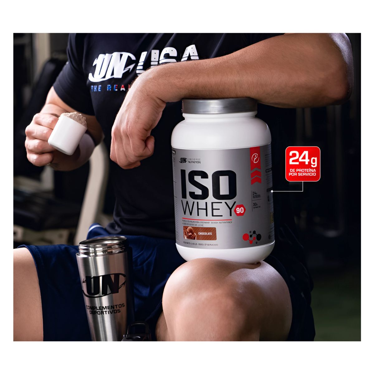 UNIVERSE NUTRITION - Iso Whey 90 1.1 kg vainilla + shaker