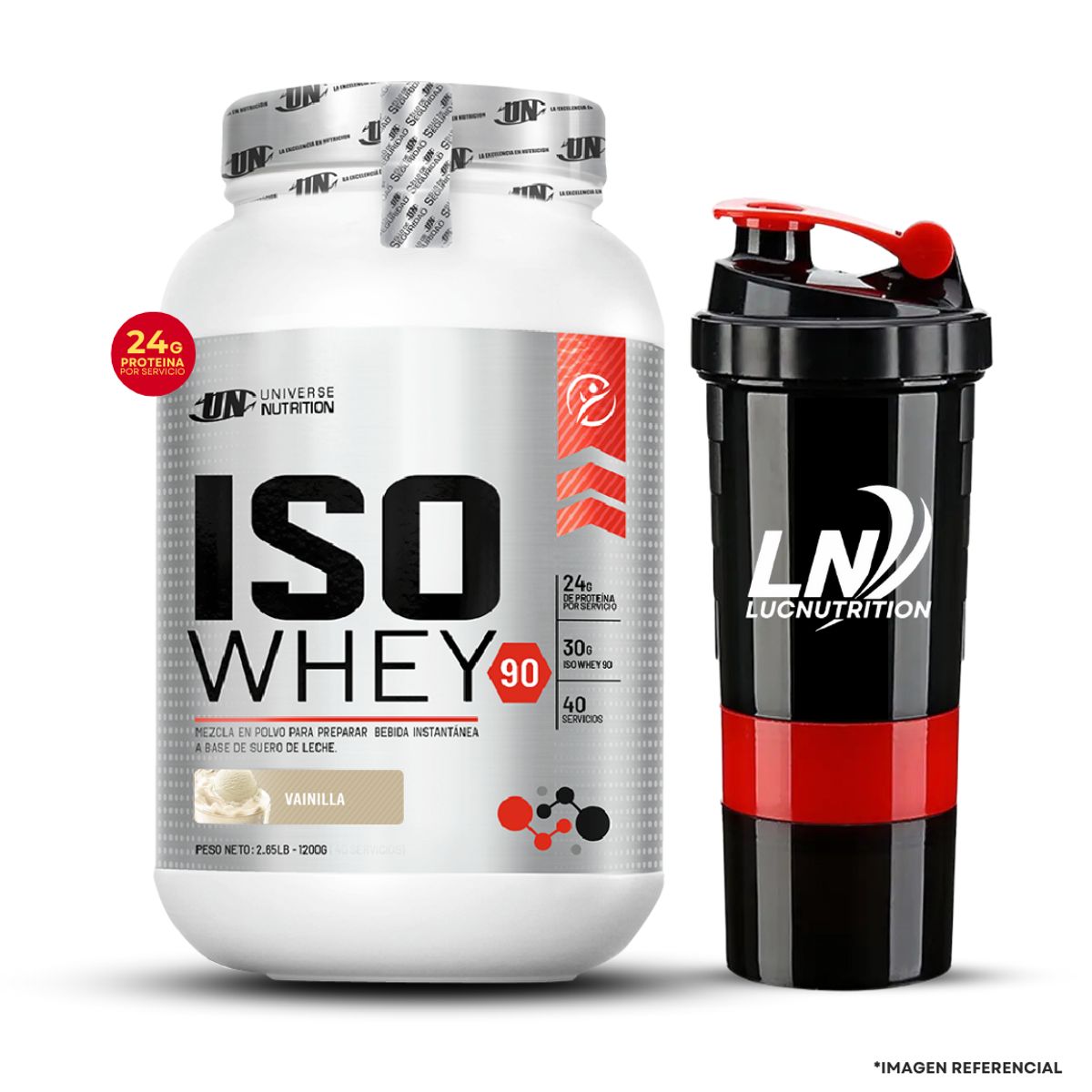UNIVERSE NUTRITION - ISOWHEY90 1KG VAINILLA + SMARTSHAKER