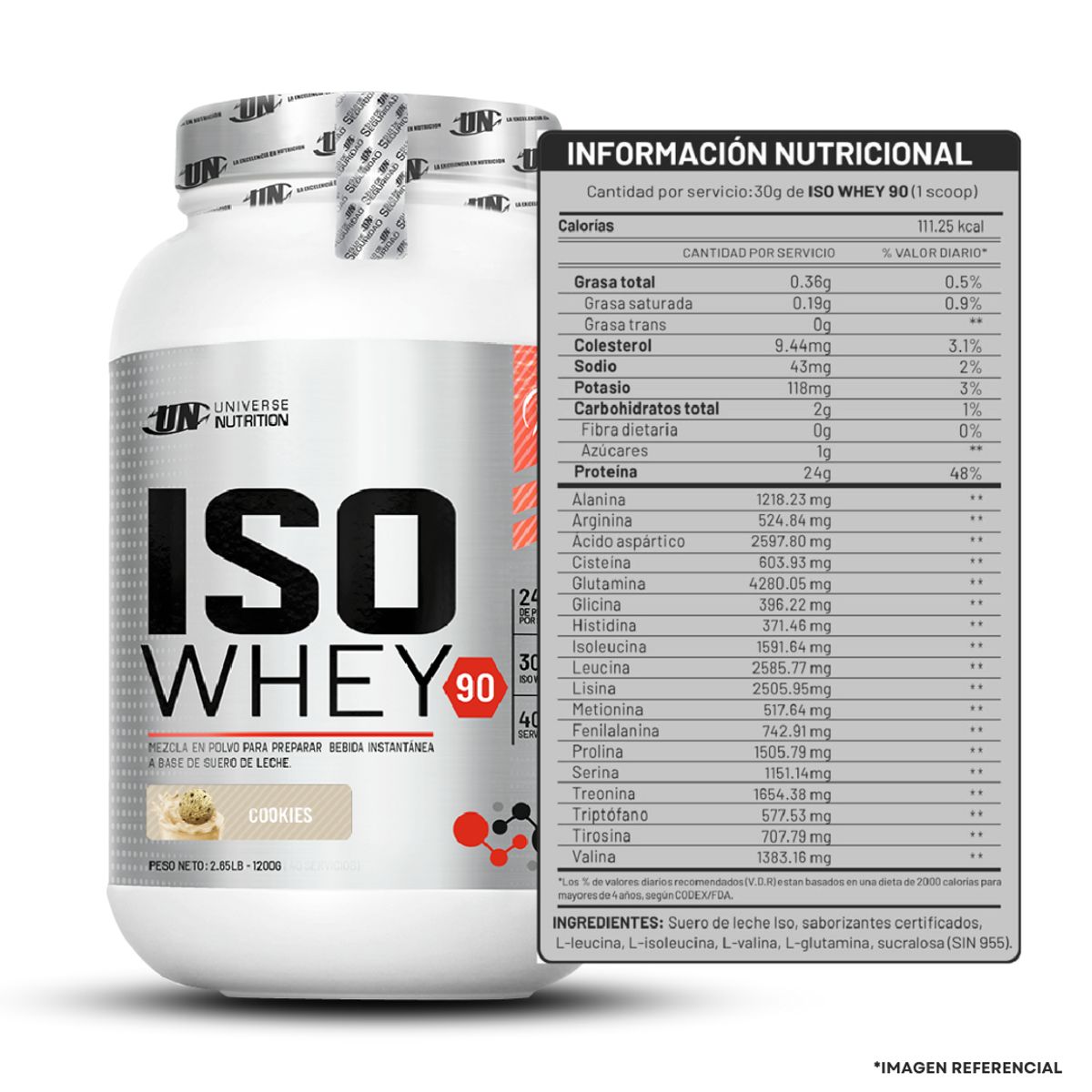 UNIVERSE NUTRITION - ISOWHEY90 1KG VAINILLA + SMARTSHAKER
