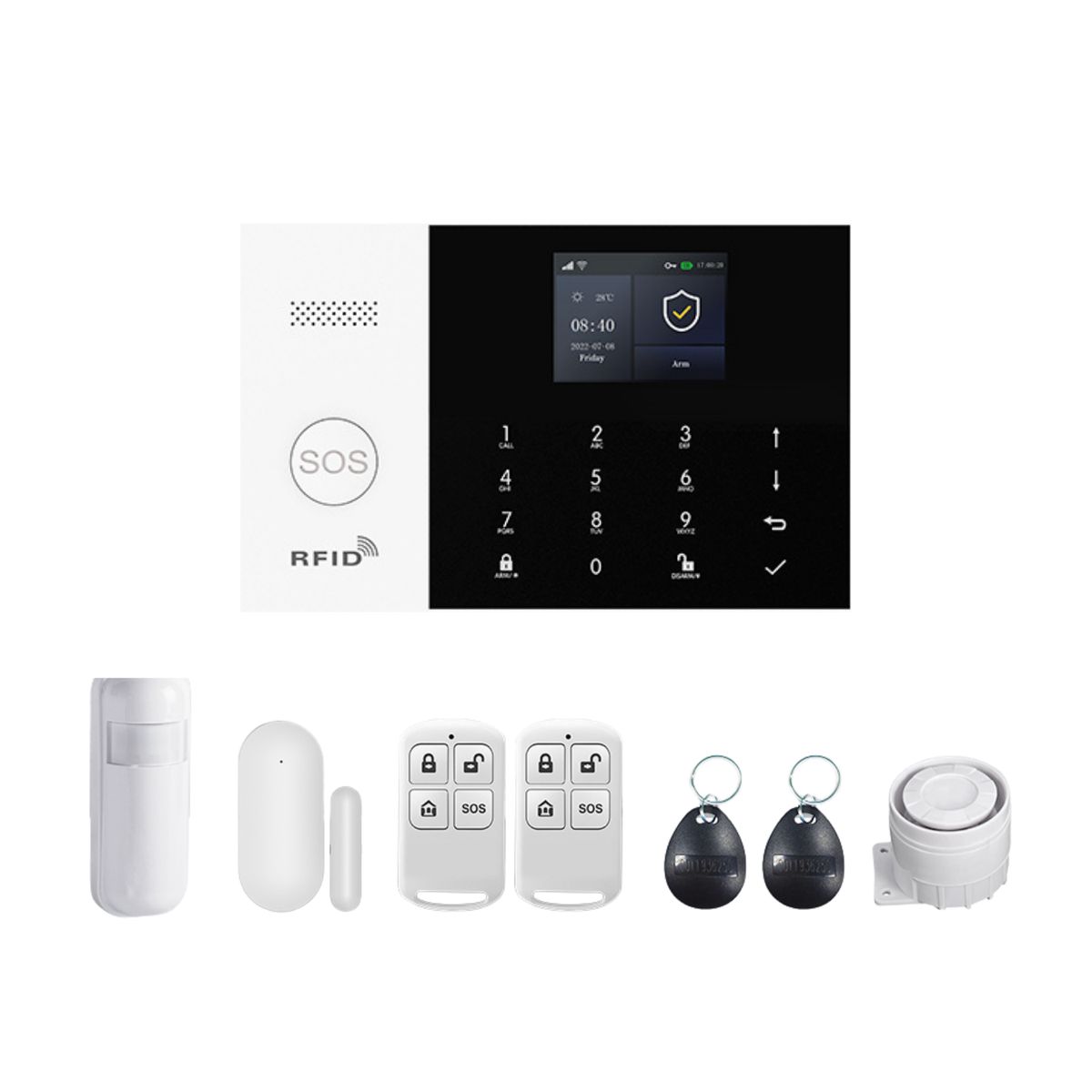 GENERICO - Kit de Alarma Wifi Inalámbrica GSM