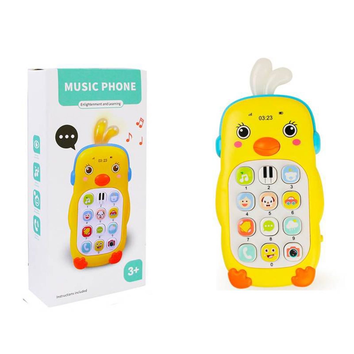 GENERICO - Celular Musical con Luces Pollito