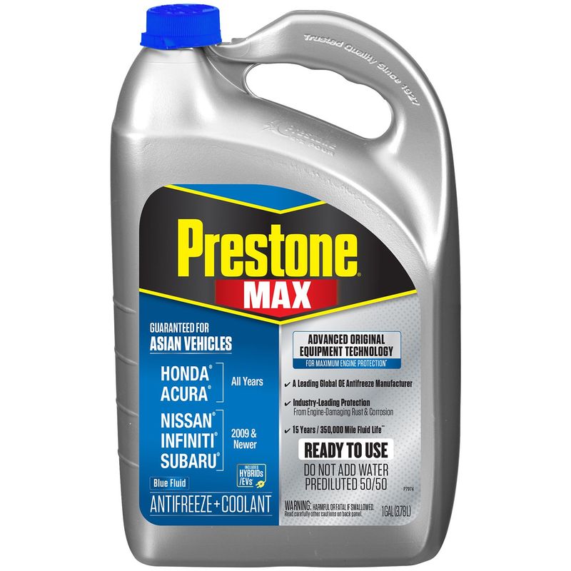 PRESTONE - Refrigerante anticongelante Asia cars Max 50% azul 1 Gln