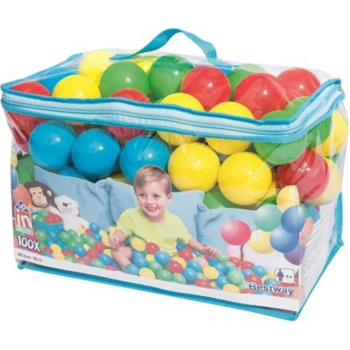 BESTWAY - Pack de 100 Pelotas Bestway Multicolores