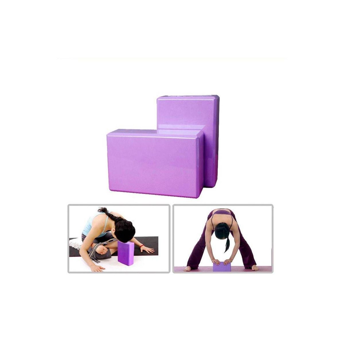 GENERICO - Ladrillo Block de Yoga para Pilate Morado