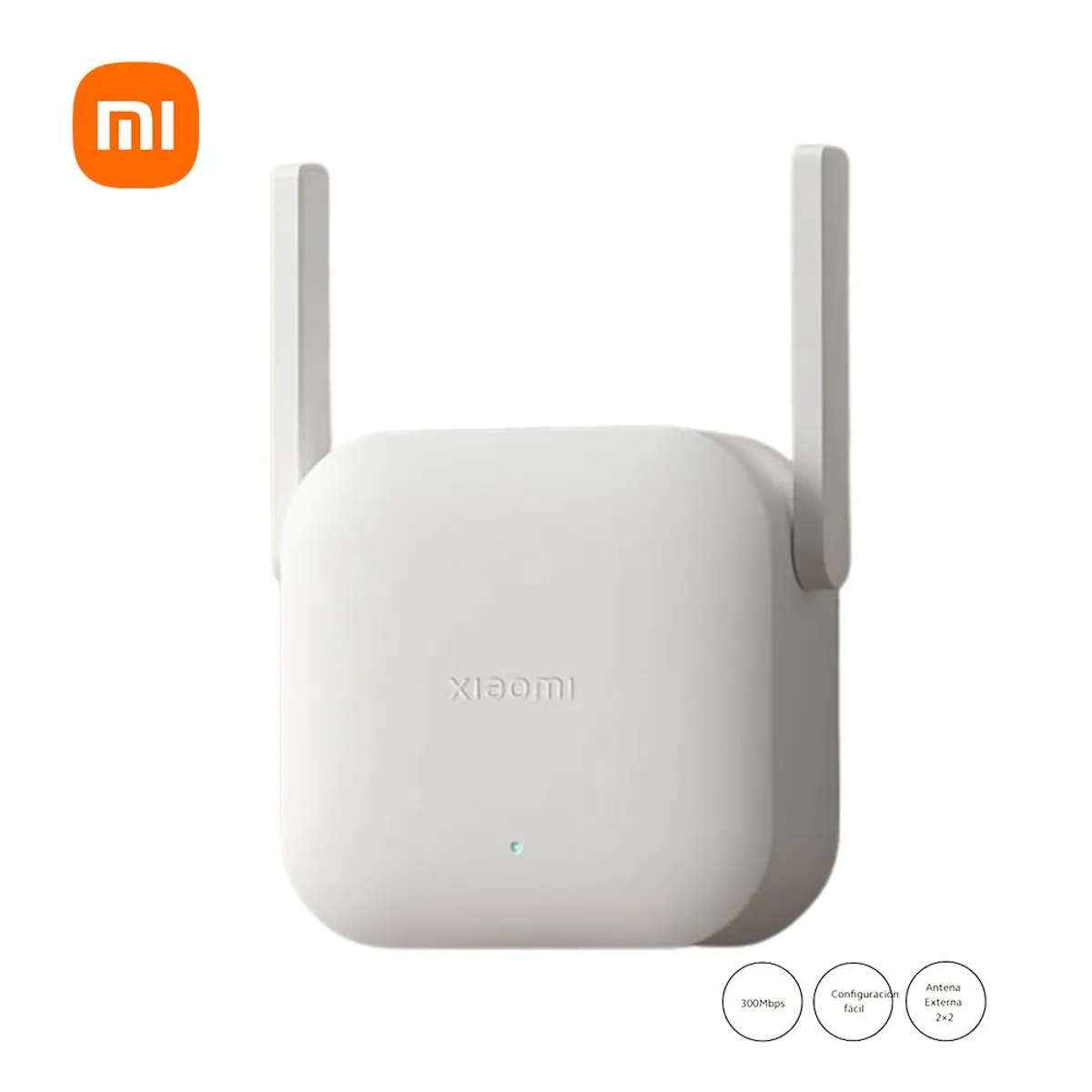 XIAOMI - Amplificador Repetidor Wifi Xiaomi Range Extender N300 RD10M Blanco