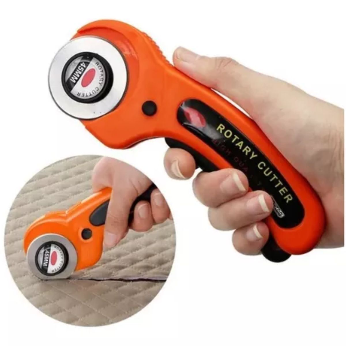 GENERICO - Cuter Circular Rotativo 45mm Diámetro Cuchilla Profesional