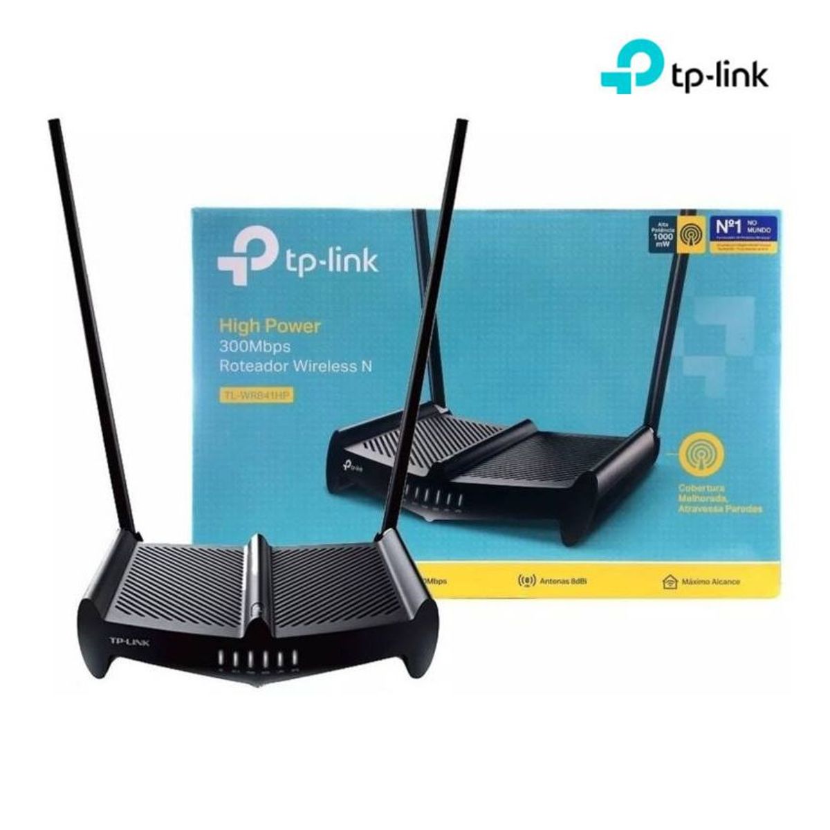 TP LINK - Router TP-Link Inalambrico Alta Potencia 300Mbps Rompe Muros