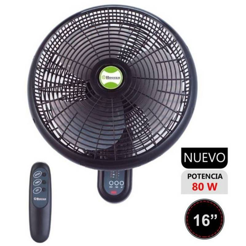 BOSSKO - VENTILADOR DE PARED CON CONTROL REMOTO BOSSKO BK-8210PD