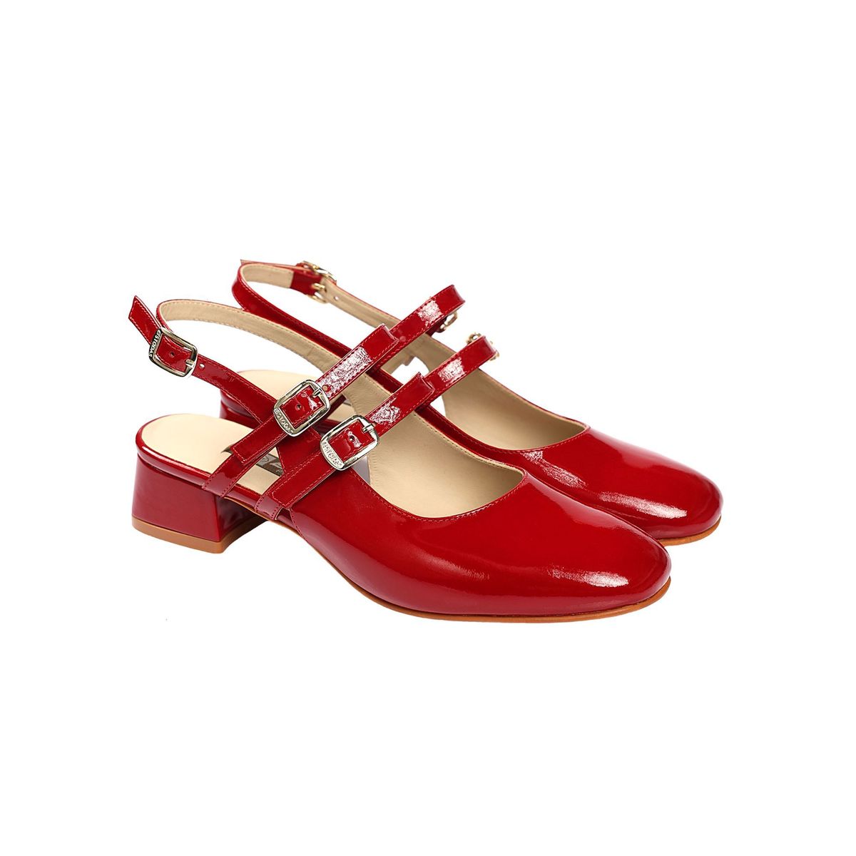 ESTODAS - Mary Jane Aretha Rojo Charol