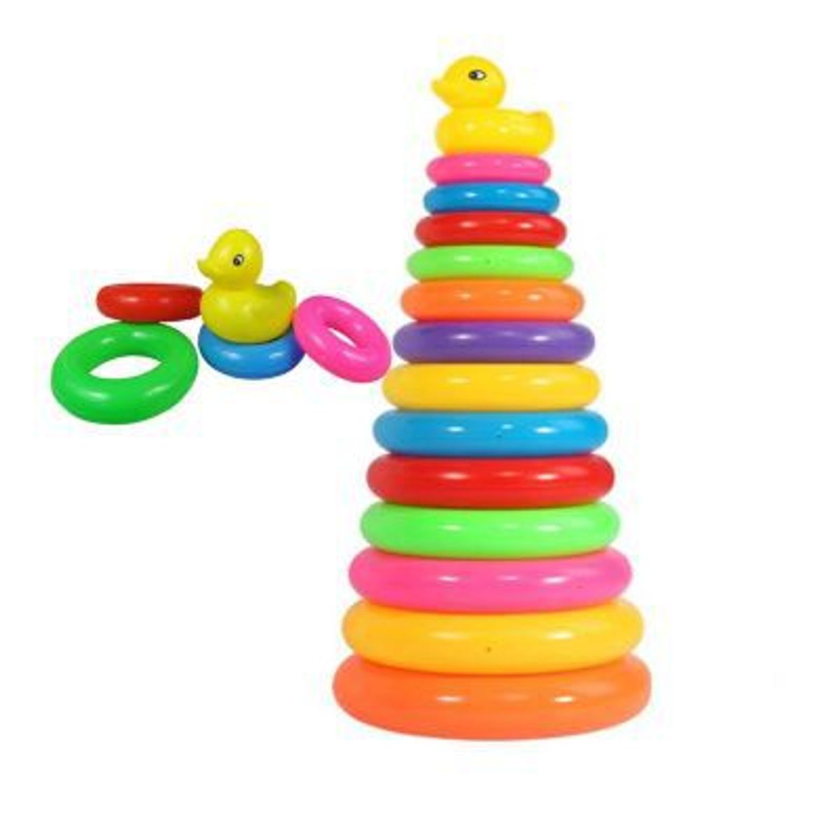 GENERICO - Anillos Apilables de Arcoíris para Niños