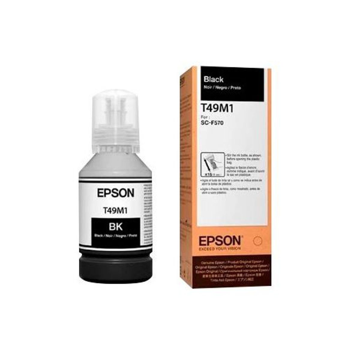 EPSON - Botella de Tinta Epson T49M120 SureColor F570-F571-F170 Negro