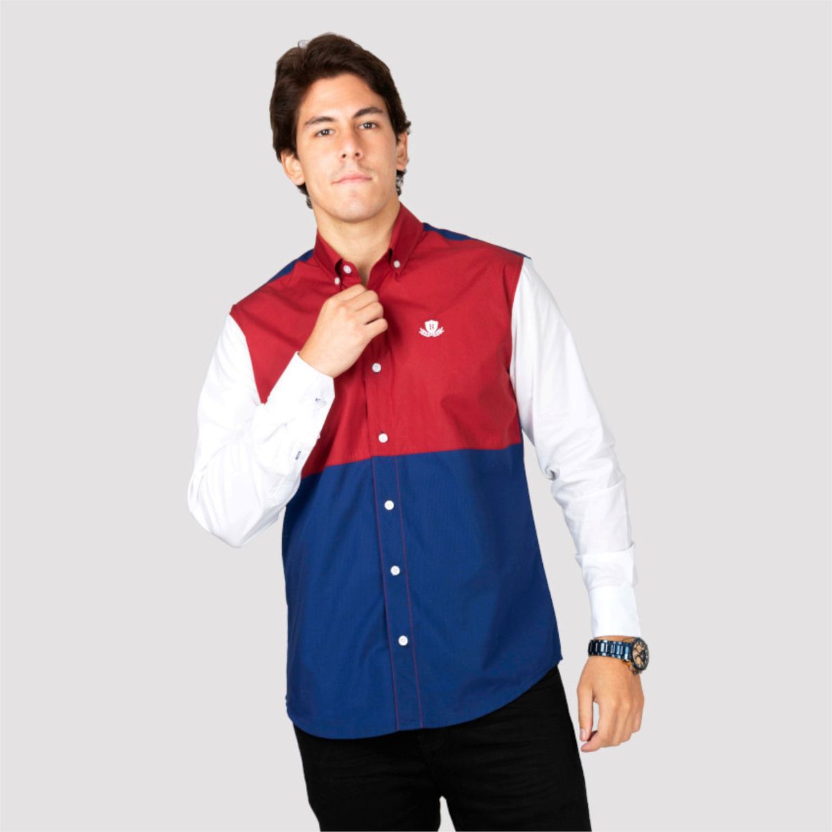 GENERICO - Camisa Manga Larga Piero Biani 100% Algodón Hombre