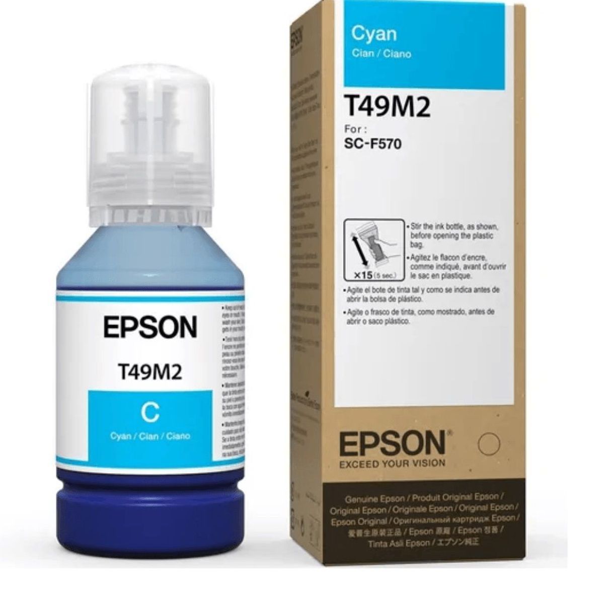 EPSON - Botella de Tinta Epson T49M220 SureColor F570-F571-F170 Cyan