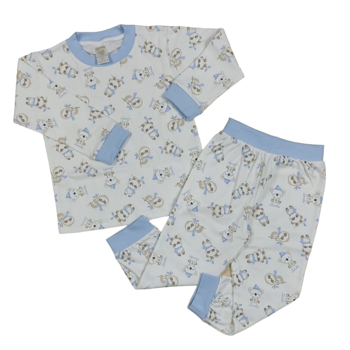 BANNITAS - Pijama Osito Kopap celeste_.