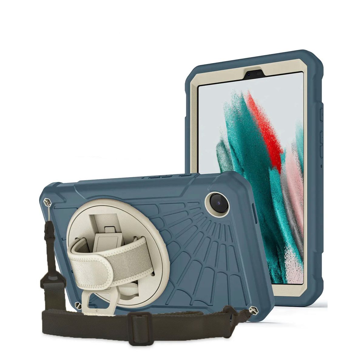 GENERICO - Funda Armor 360° con Correa para Tablet Samsung Tab A9 PLUS 11 Acero