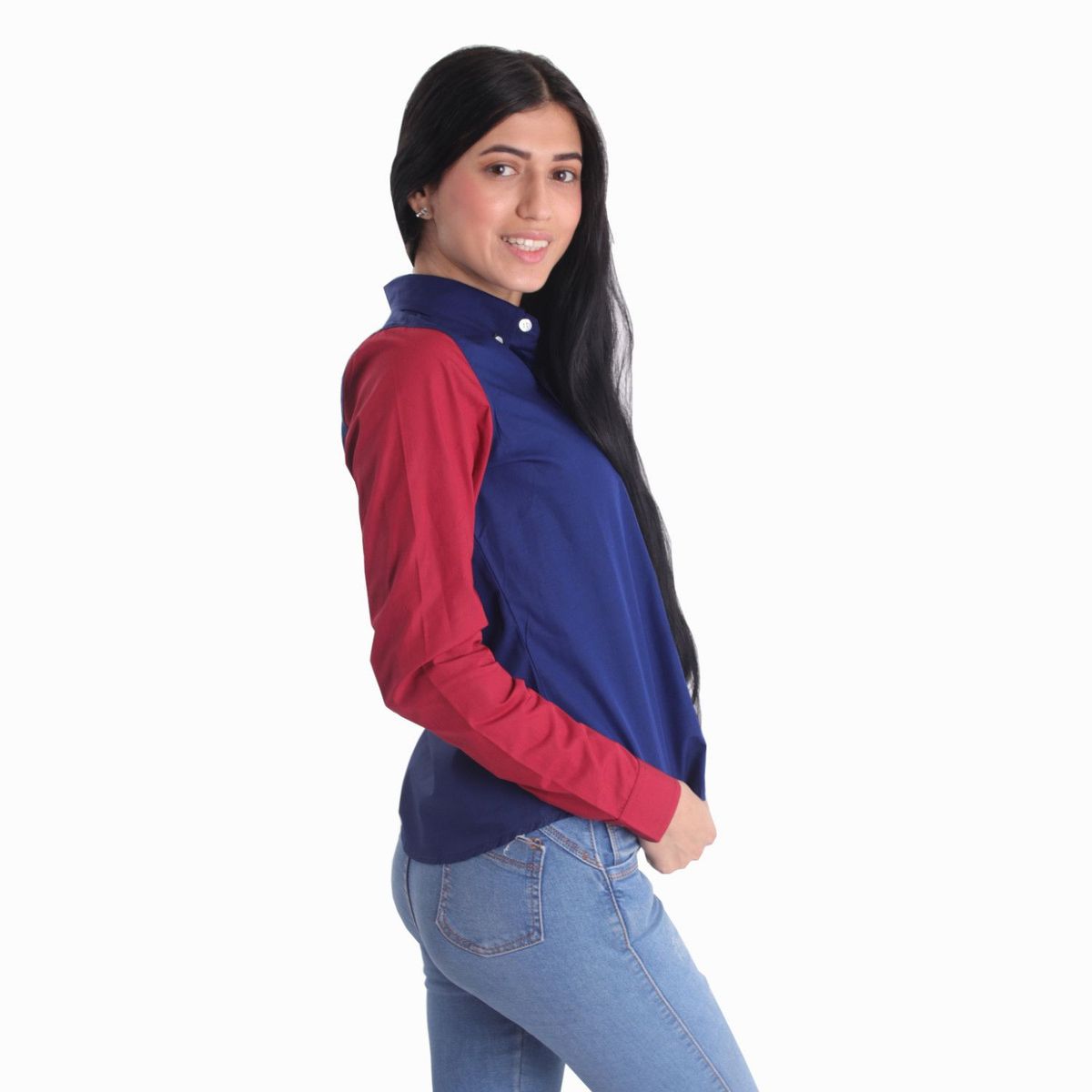 GENERICO - Blusa Manga Larga 100% Algodon Pima Mujer Piero Biani