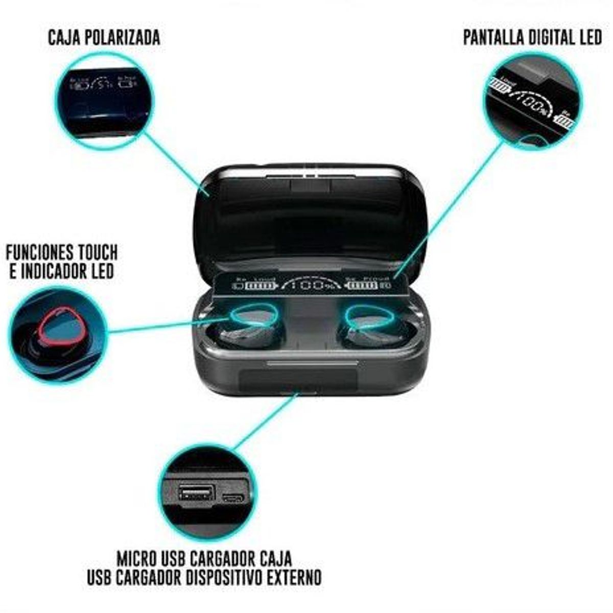 GENERICO - Audiófono M10 gamer Inalámbrico