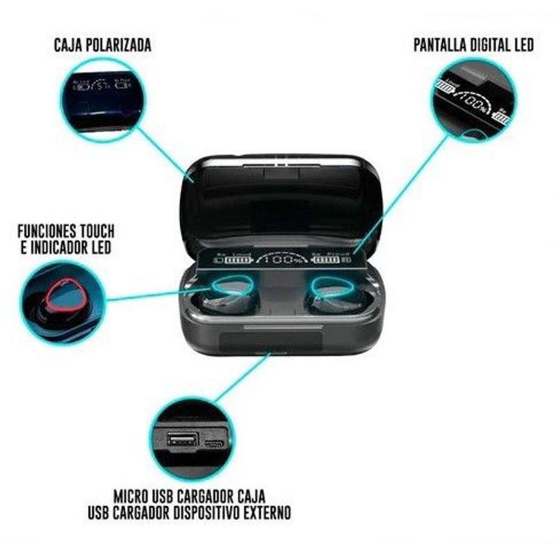 GENERICO - Audiófono M10 gamer Inalámbrico