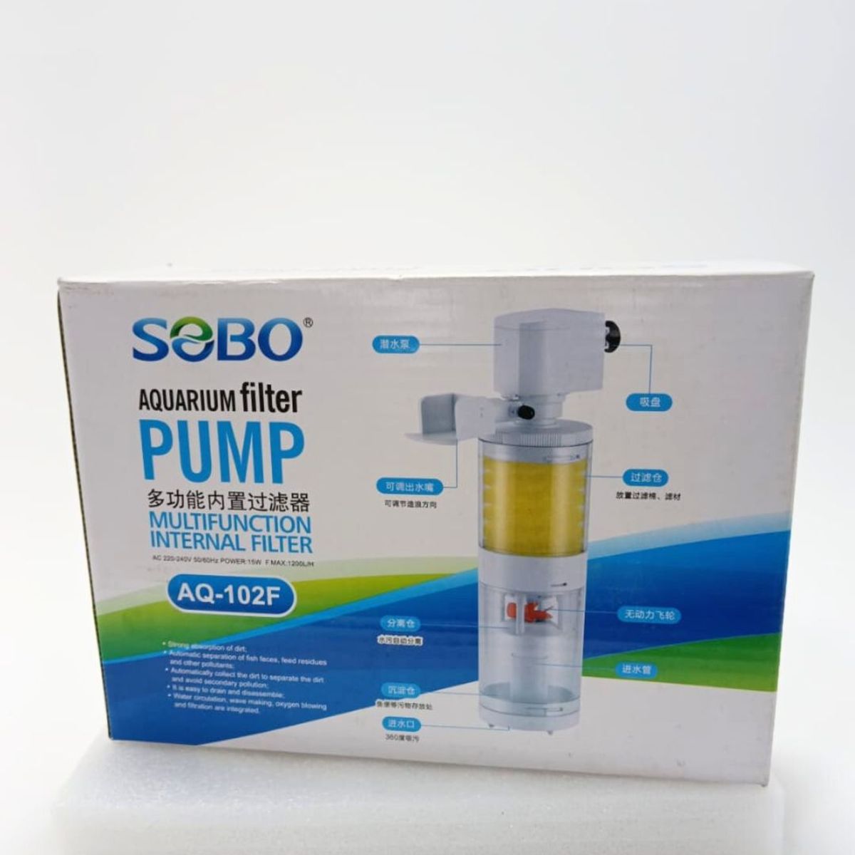 GENERICO - SOBO FILTRO MULTIFUNCIONAL AQ-102F