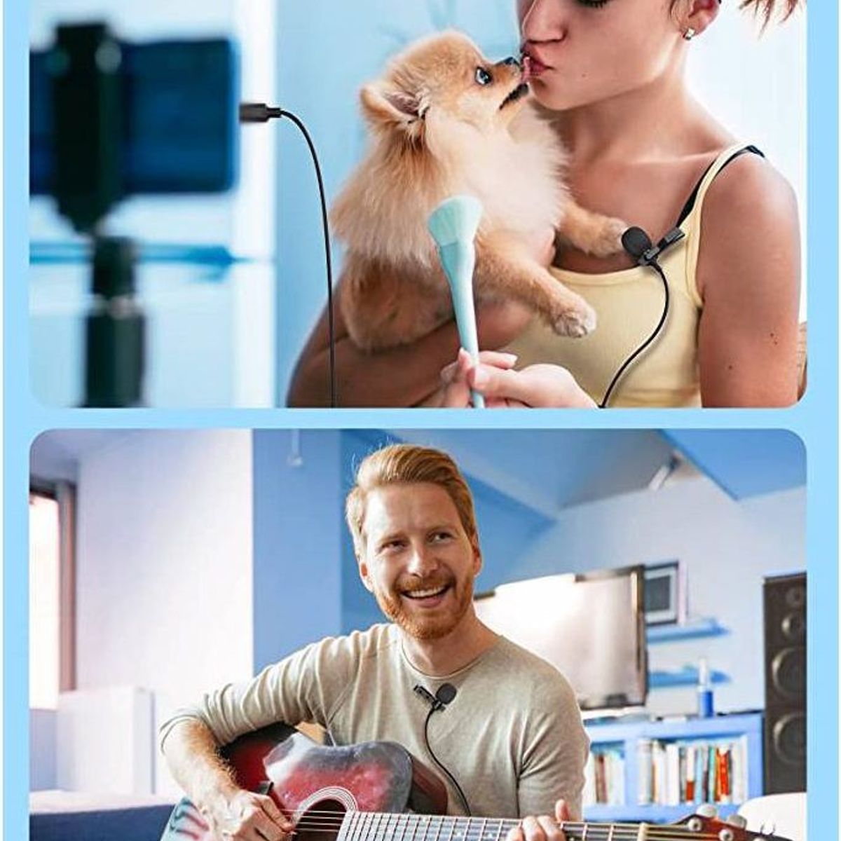 GENERICO - Micrófono Solapero Lavalier Tipo C con Gancho