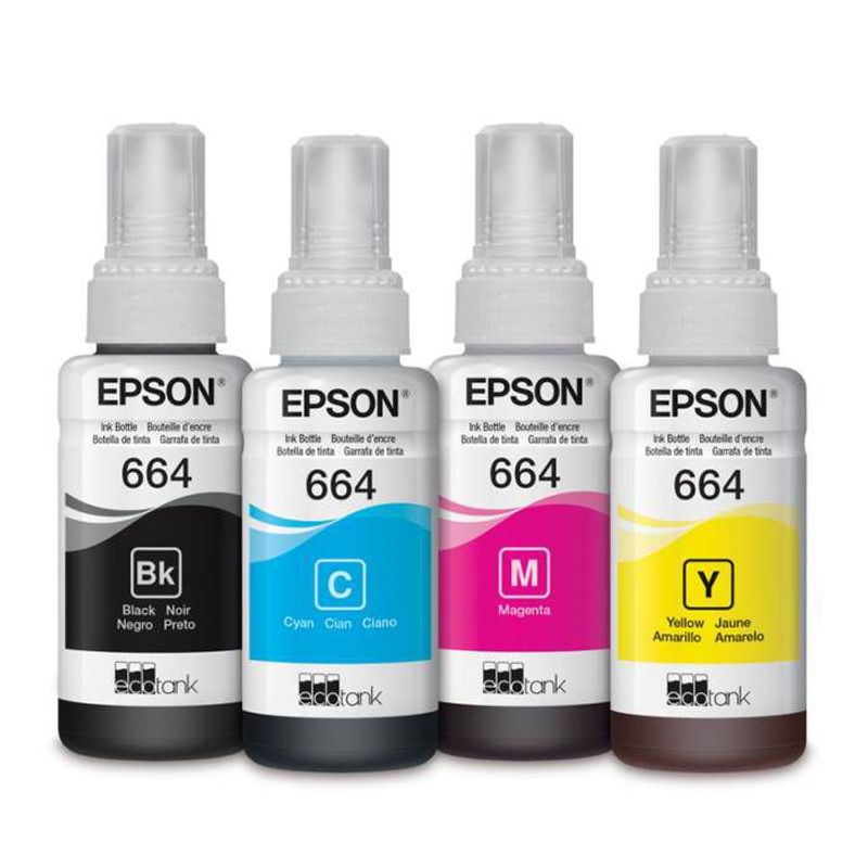 EPSON - Tinta epson 664 t664 l355 l365 l375 l380 l395 l396 l455 l455 x 4un 15P