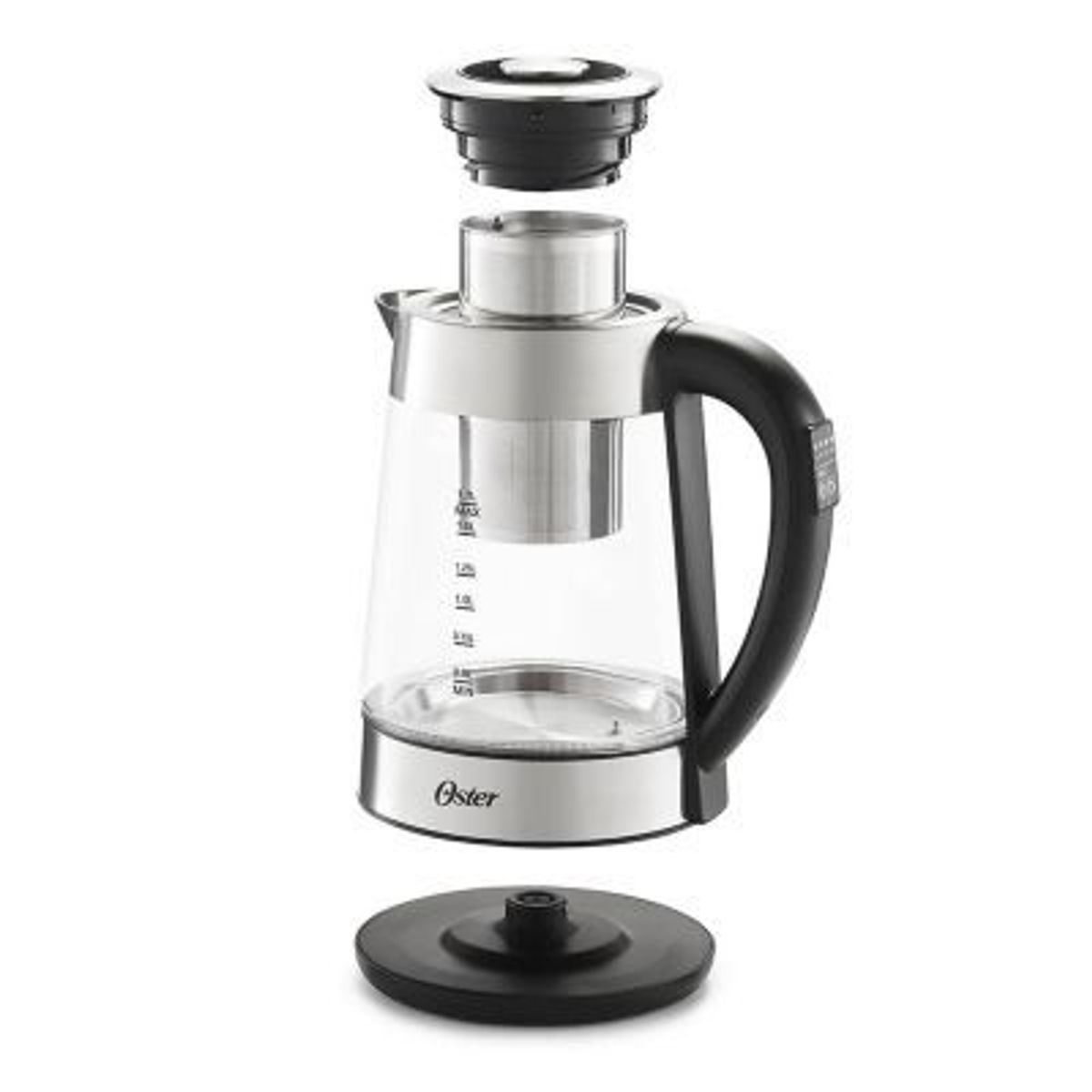 OSTER - Hervidor eléctrico de vidrio con Infusor Oster 1.7 lt BVSTKT8990