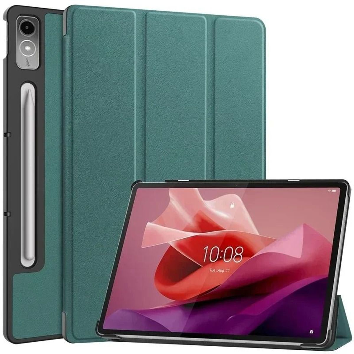 GENERICO - Funda Bookcover para Tablet Lenovo Tab P12 2023 12,7" TB-370FU Verde